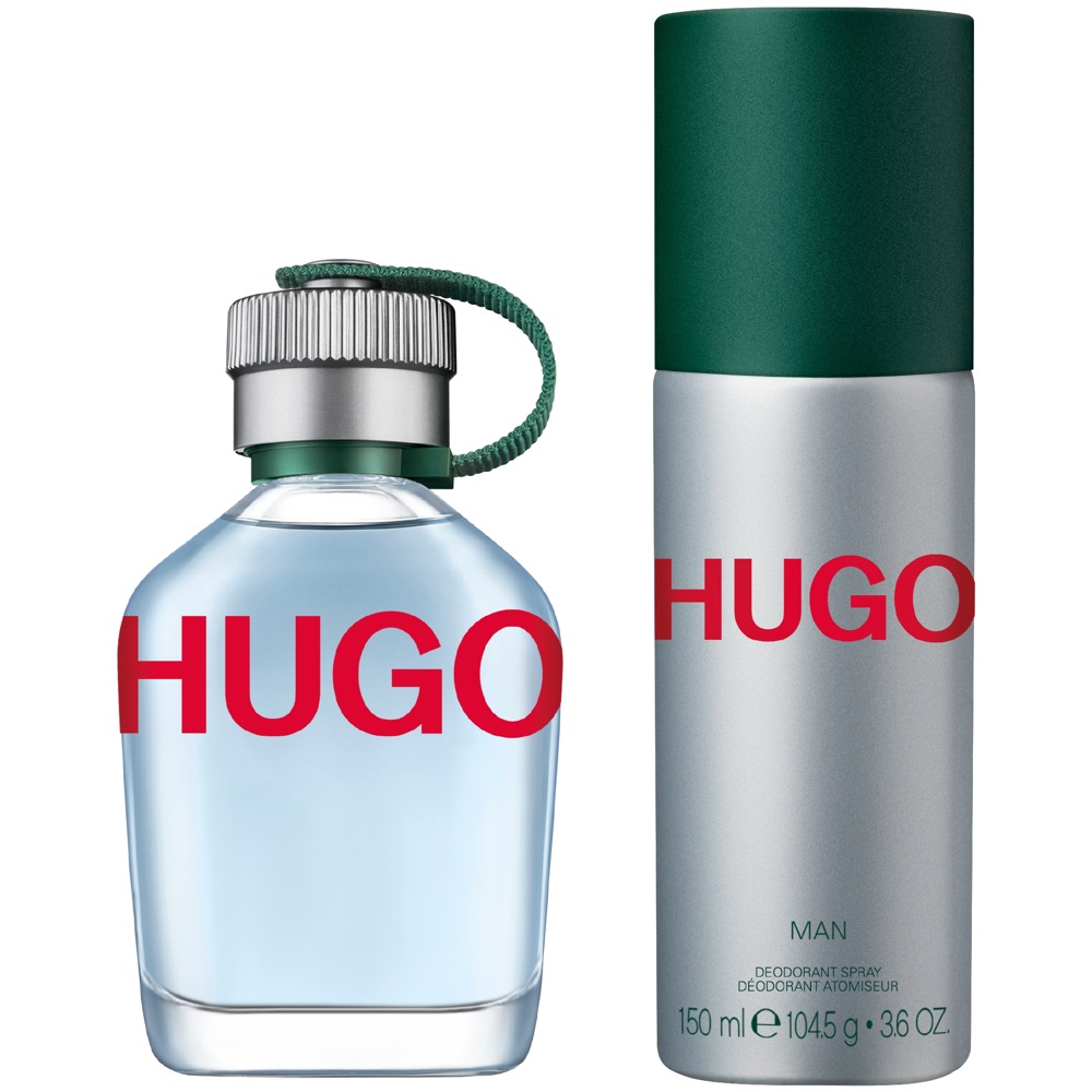 Hugo Man Gift Set, EdT 75ml + Deospray 150ml