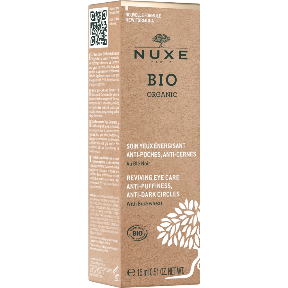 Bio Organic Reviving Eye Care Anti-Puffiness, Anti-Dark Circles, 15ml