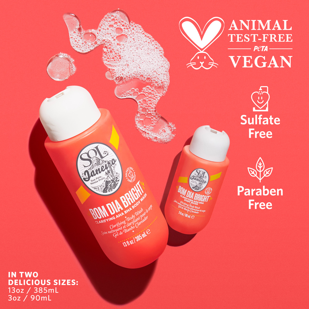 Bom Dia Bright Clarifying AHA BHA Body Wash, 385ml