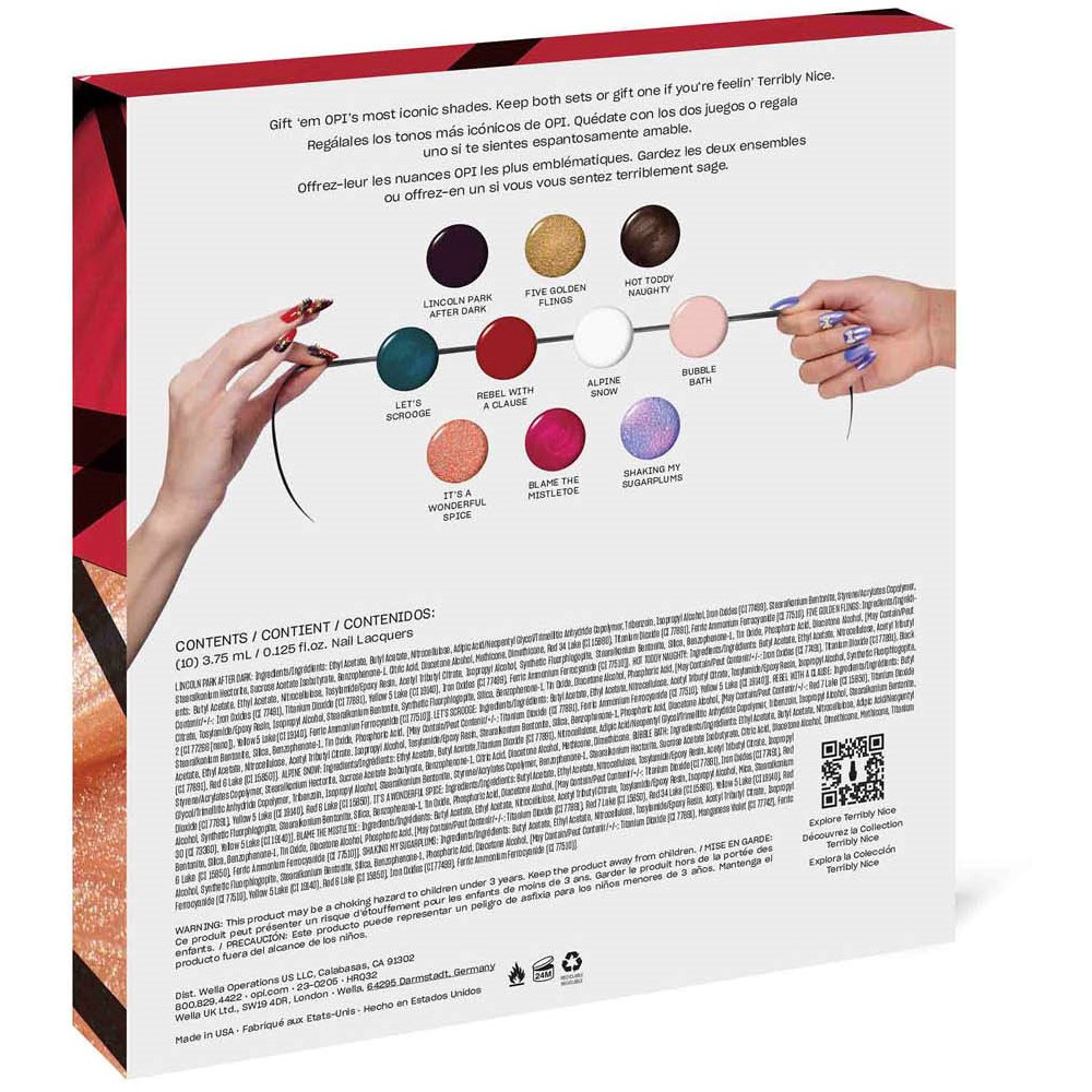 Holiday '23 Nail Lacquer Mini Pack, 10psc