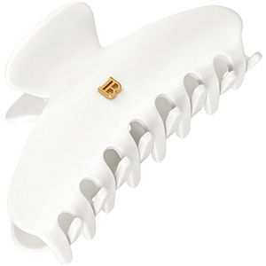 Cellulose Acetate Pince à Cheveux Large White