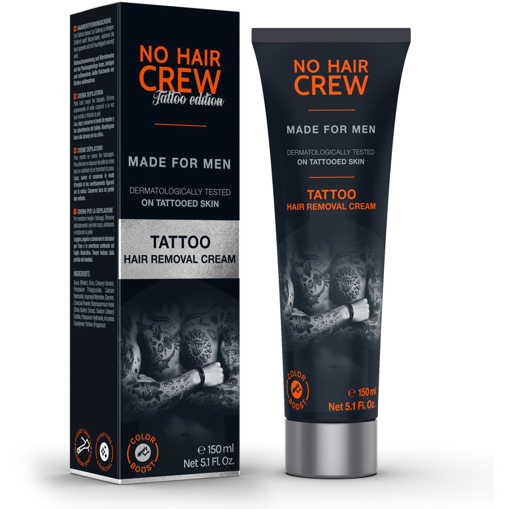No Hair Crew Tattoo Hair Removal Cream, 150ml