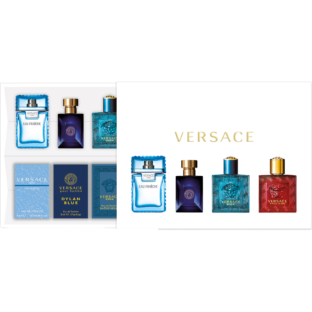 Pour Homme Miniature Eau Fraiche + Dylan Pour Homme + Eros Gift Set, 4x5ml