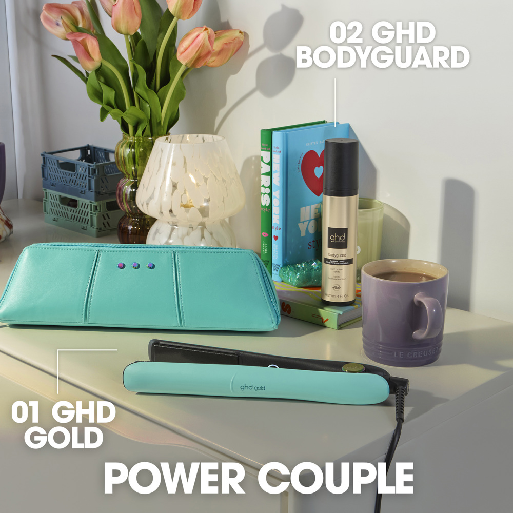 Gold Limited Edition Hair Straightener in Mystic Aqua