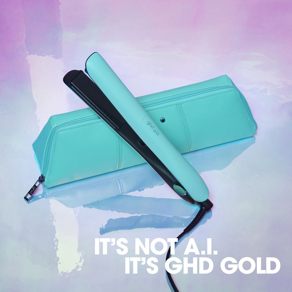 Gold Limited Edition Hair Straightener in Mystic Aqua