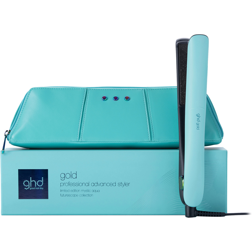 Gold Limited Edition Hair Straightener in Mystic Aqua