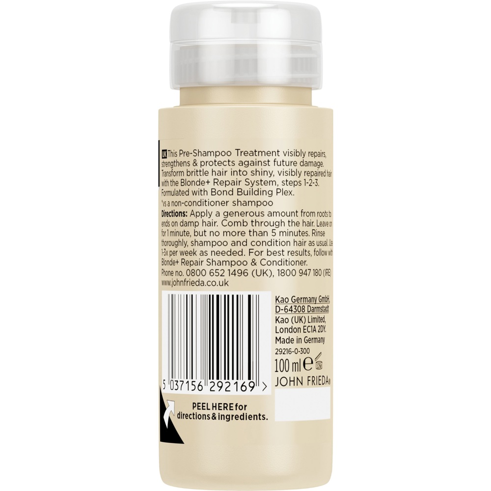 Blonde+ Repair System Pre-Shampoo Treatment, 100ml