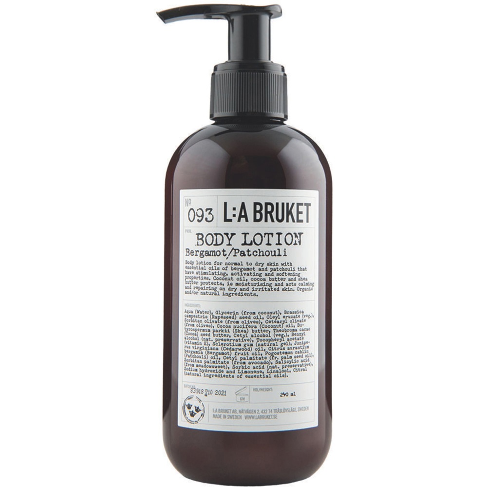 093 Body Lotion, Bergamot and Patchouli, 240ml