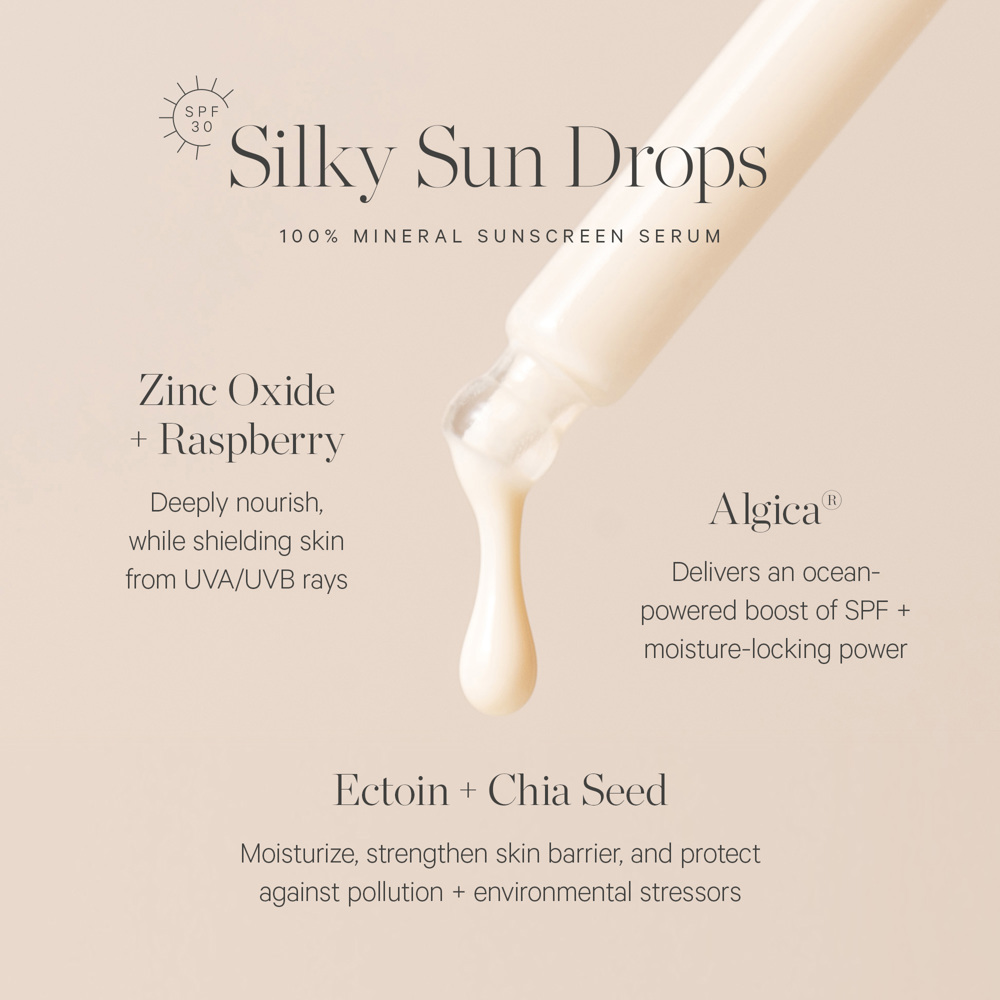 Silky Sun Drops 100% Mineral Sunscreen Serum