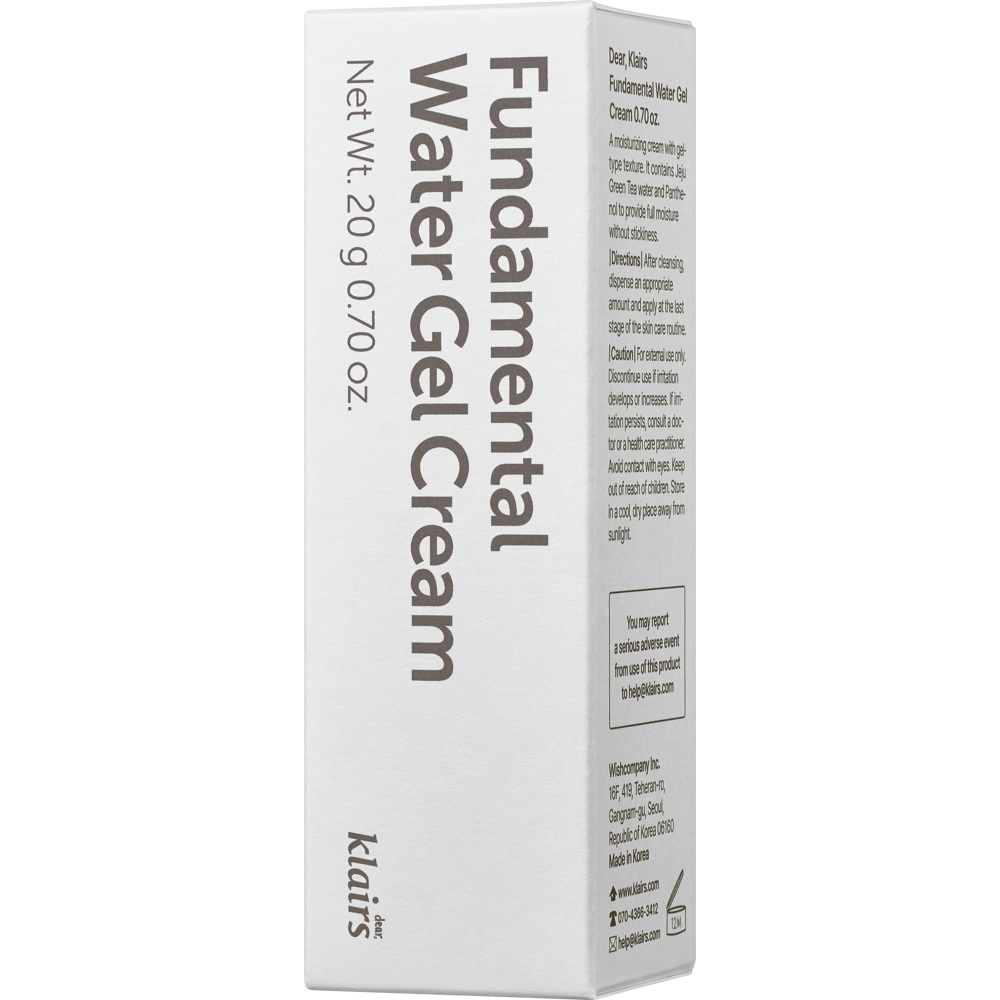 Fundamental Water Gel Cream, 20g