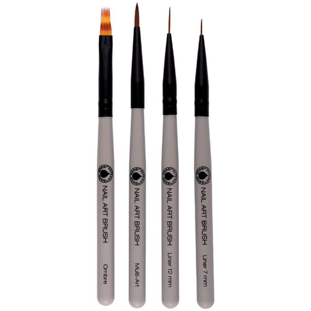 Nail Art Brush Kit, 4-Pack