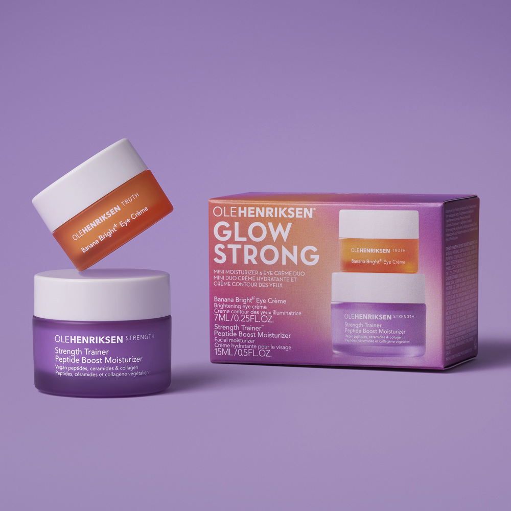 Glow Strong Mini Moisturizer + Eye Cream Duo