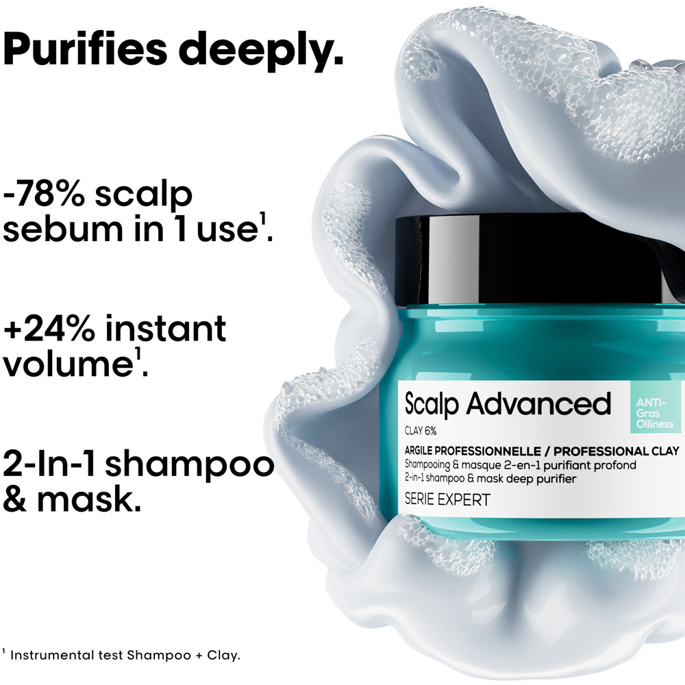Scalp Advanced Anti-Oiliness 2-in-1 Deep Purifier Clay, 250ml