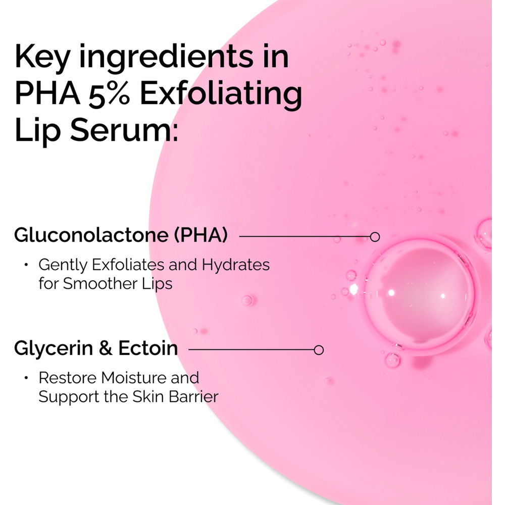 PHA 5% Exfoliating Lip Serum, 15ml