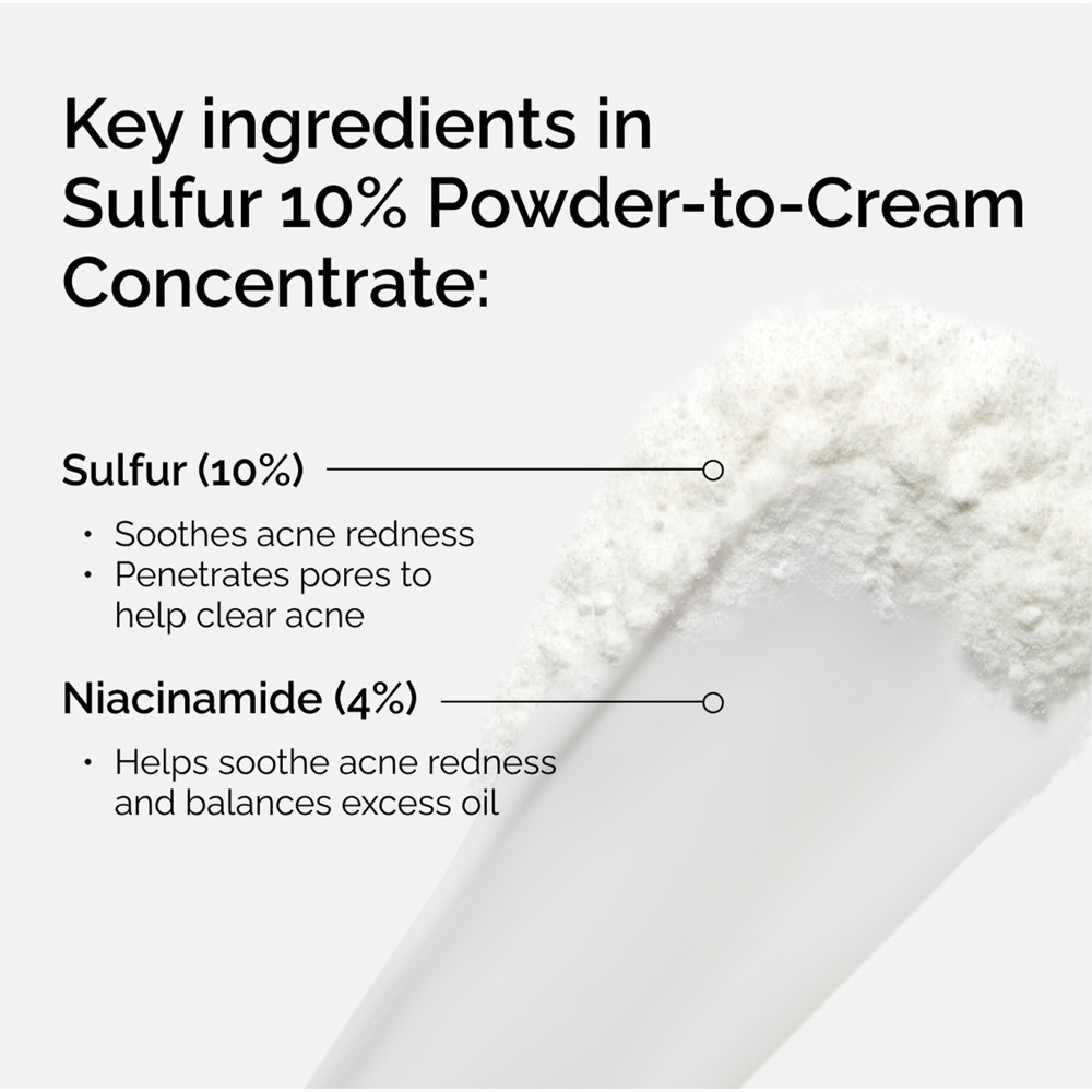 Sulfur 10% Powder-To-Cream Concentrate, 5g