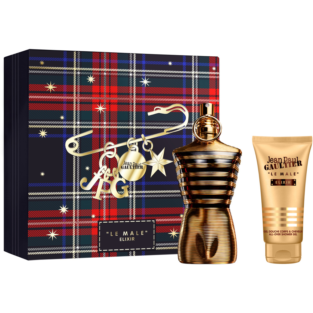 Le Male Elixir Gift Set, Parfum 125ml + Shower Gel 75ml