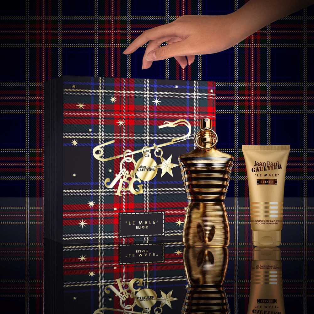 Le Male Elixir Gift Set, Parfum 125ml + Shower Gel 75ml