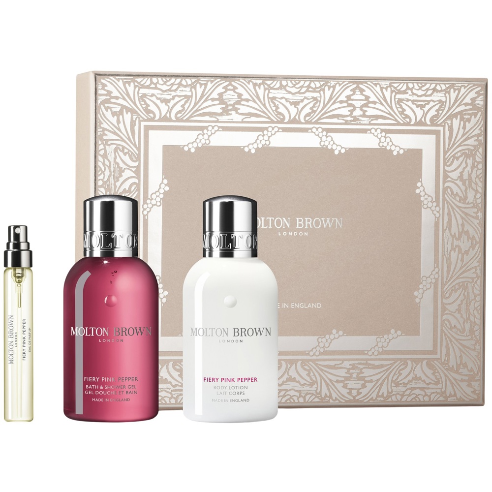 Pink Pepper Travel Gift Set, EdP 7,5ml + Shower Gel 100ml + Body Lotion 100ml