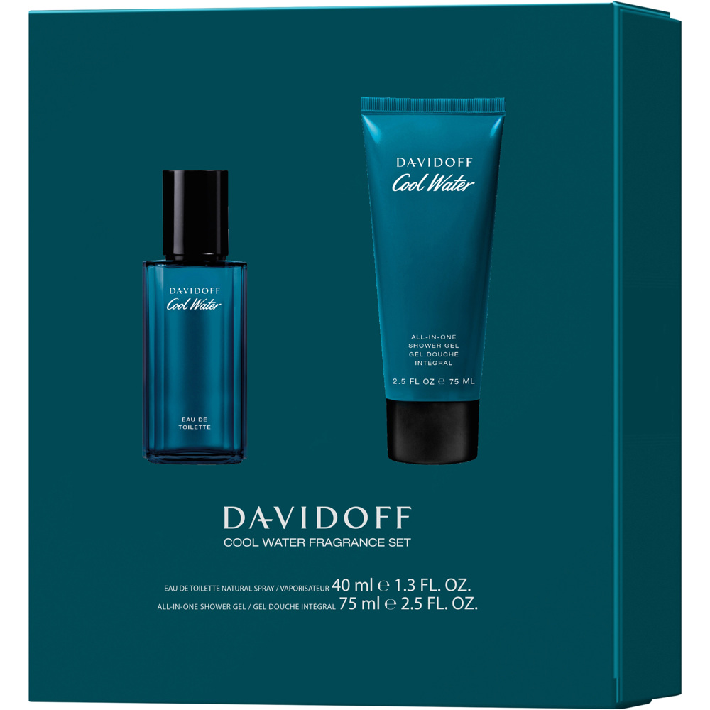 Cool Water Gift Set, EdT 40ml + Shower Gel 75ml