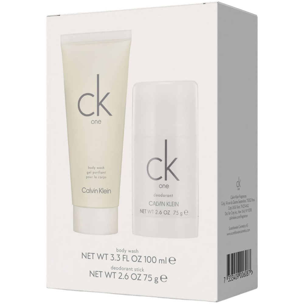 CK One Gift Set, Shower Gel 100ml + Deo Stick 75ml
