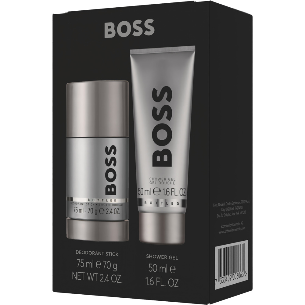 Boss Bottled Gift Set, Deo Stick 75ml + Shower Gel 50ml