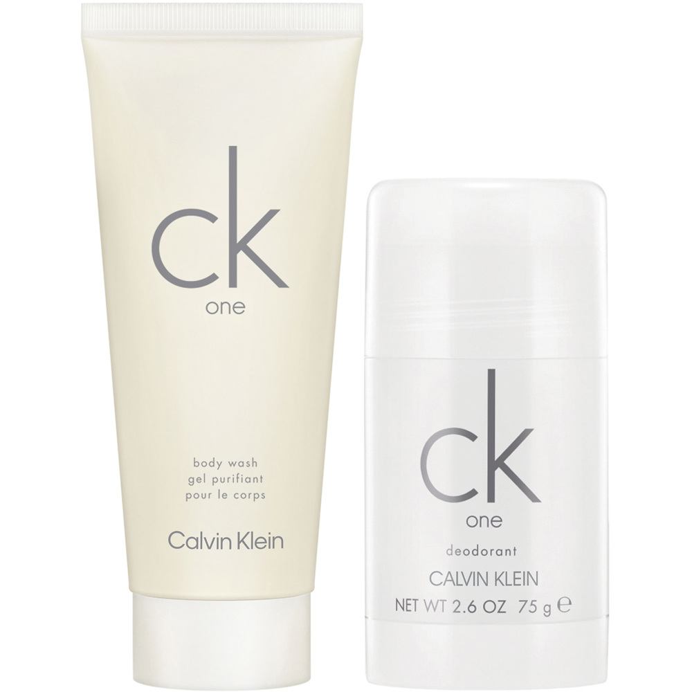 CK One Gift Set, Shower Gel 100ml + Deo Stick 75ml
