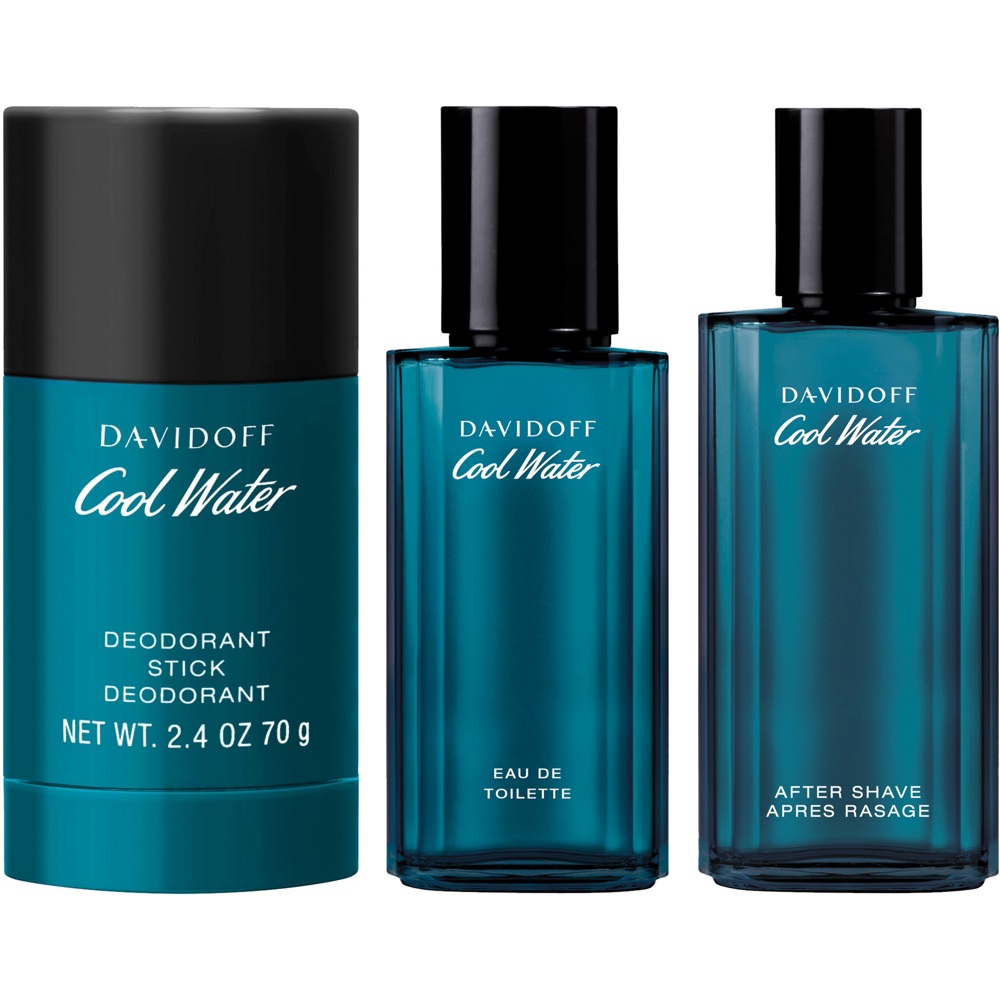 Cool Water Man After Shave Splash 75ml + Man Deostick 70g + Man EdT 40ml