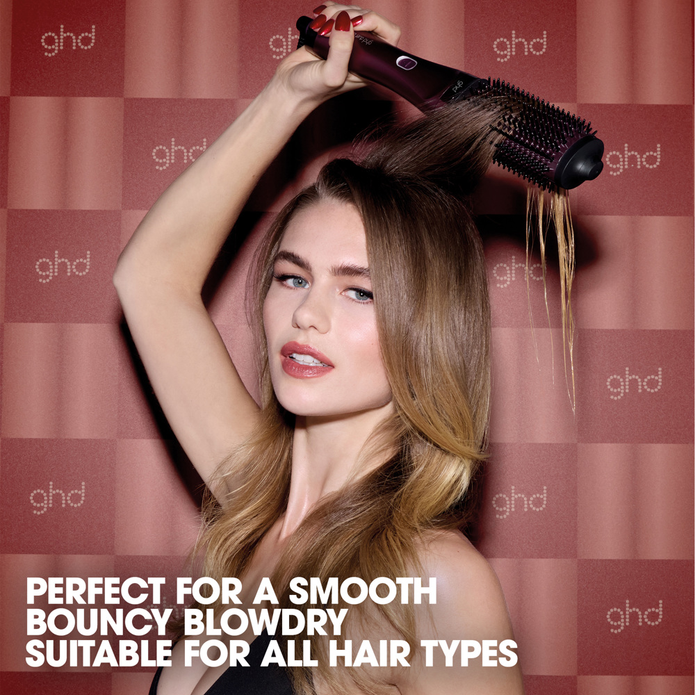 Duet Blow Dry Limited Edition 2-in-1 Hair Dryer Brush, Cherry Chic