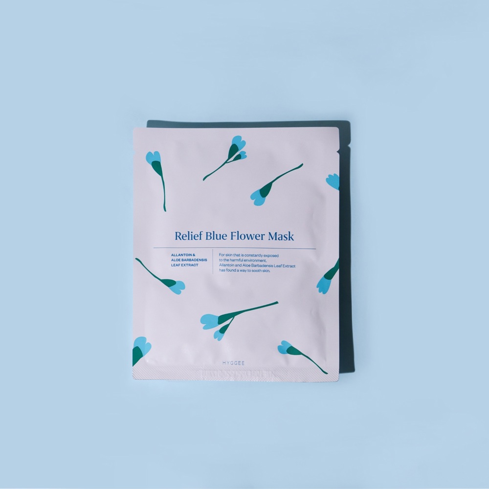 Blue Flower Relief Flower Mask, 35ml