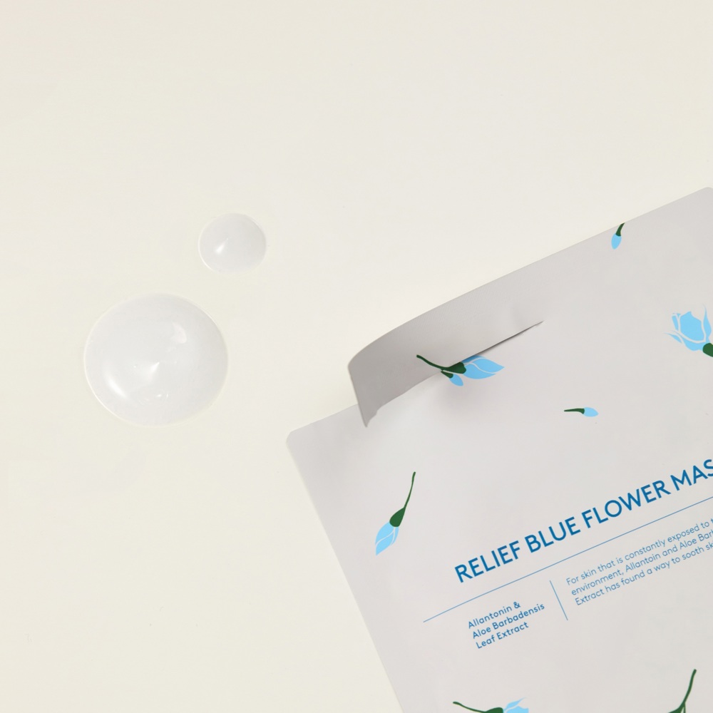 Blue Flower Relief Flower Mask, 35ml