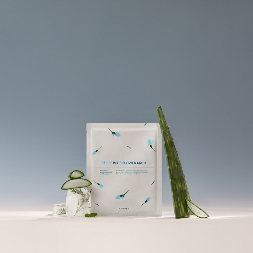 Blue Flower Relief Flower Mask, 35ml
