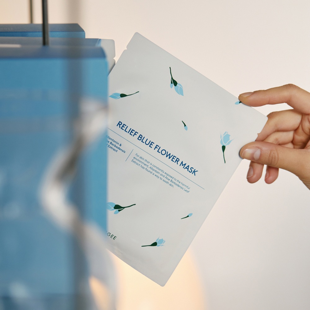 Blue Flower Relief Flower Mask, 35ml