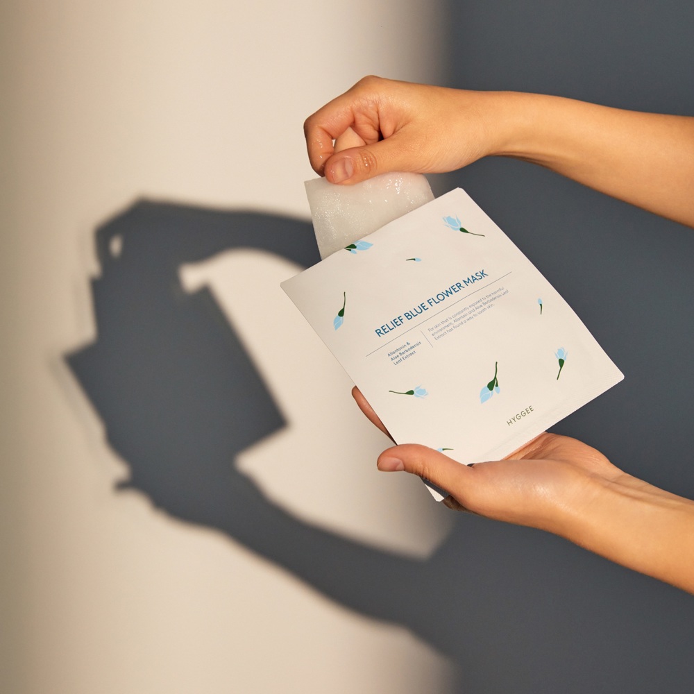 Blue Flower Relief Flower Mask, 35ml