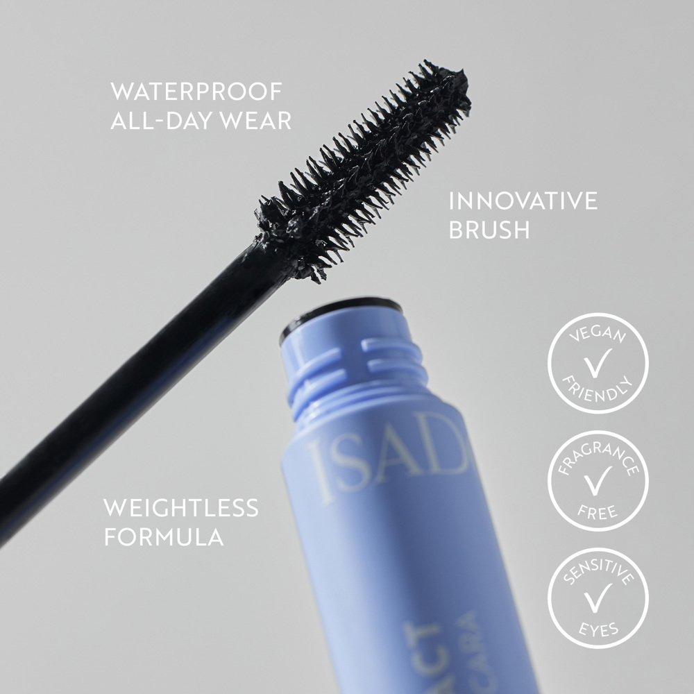 10 Sec High Impact Waterproof Mascara, 01 Black