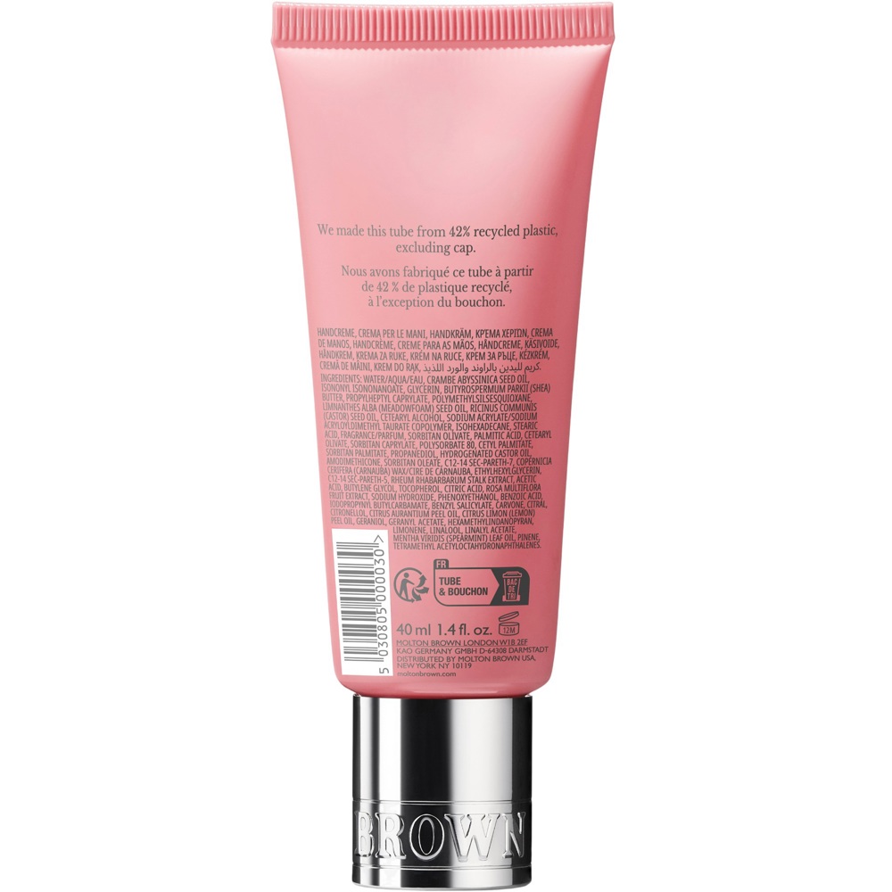 Delicious Rhubarb & Rose Hand Cream, 40ml