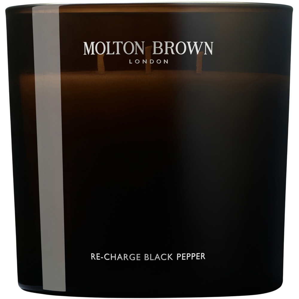 Luxury Scented Candle Triple Wick, Re-Charge Black Pepper