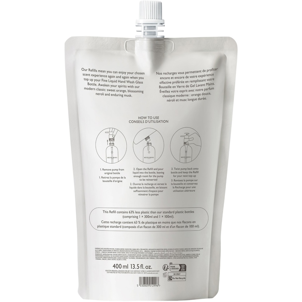 Orange & Bergamot Fine Liquid Hand Wash