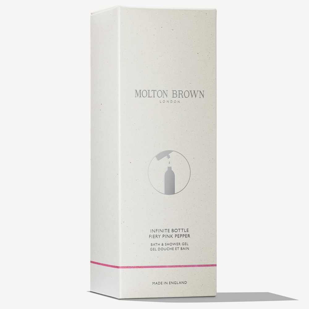 Infinite Bottle Fiery Pink Pepper Bath & Showergel, 400ml