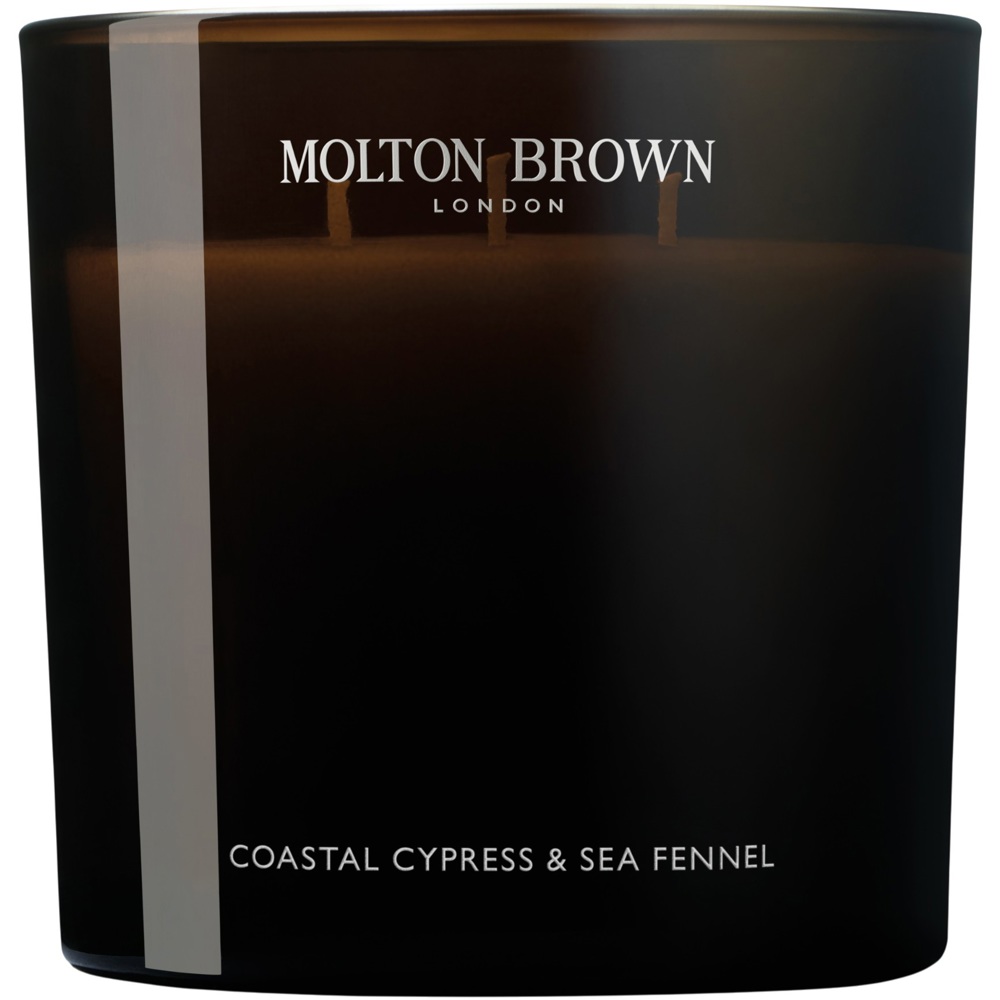 Luxury Scented Candle Triple Wick, Coastal Cypress & Sea Fennel