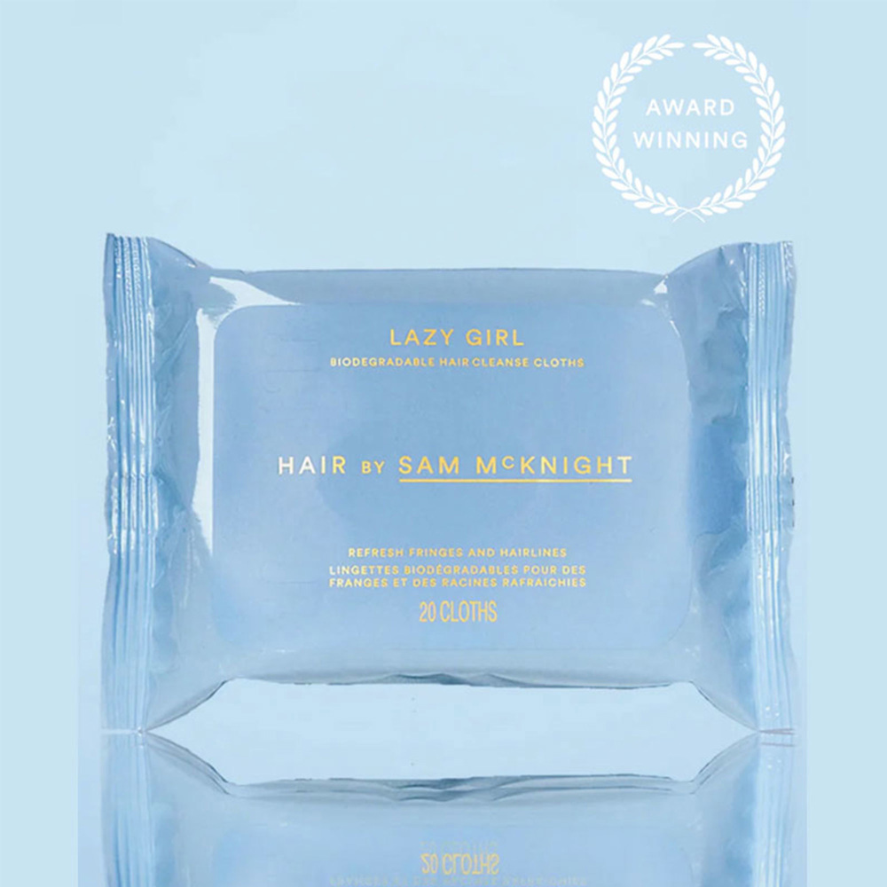 Lazy Girl Biodegradable Hair Cleanse Cloths, 20-Pack