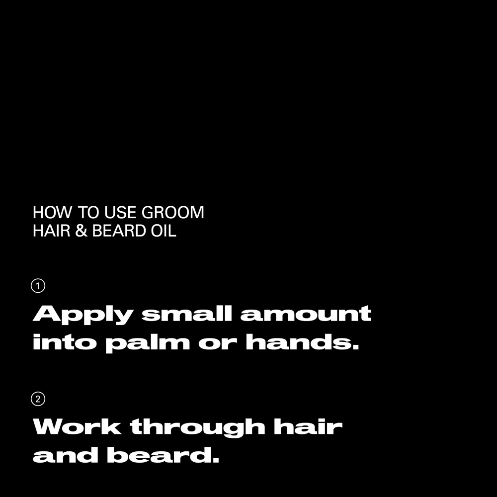Groom Hair & Beard Oil for Men, 30ml