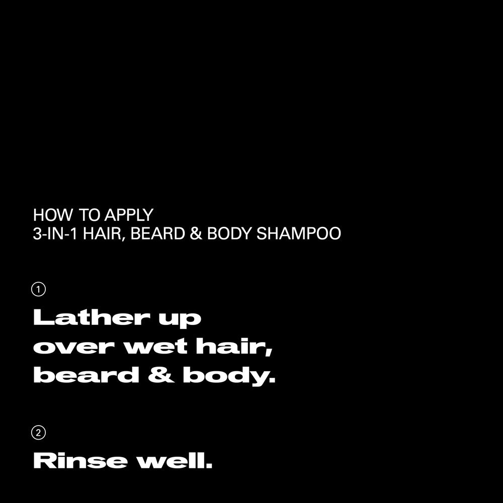 Multitasker for Men 3-in-1 Hair, Beard and Body Shampoo