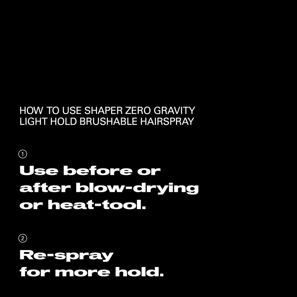 Shaper Zero Gravity Light Hold Hairspray, 300ml