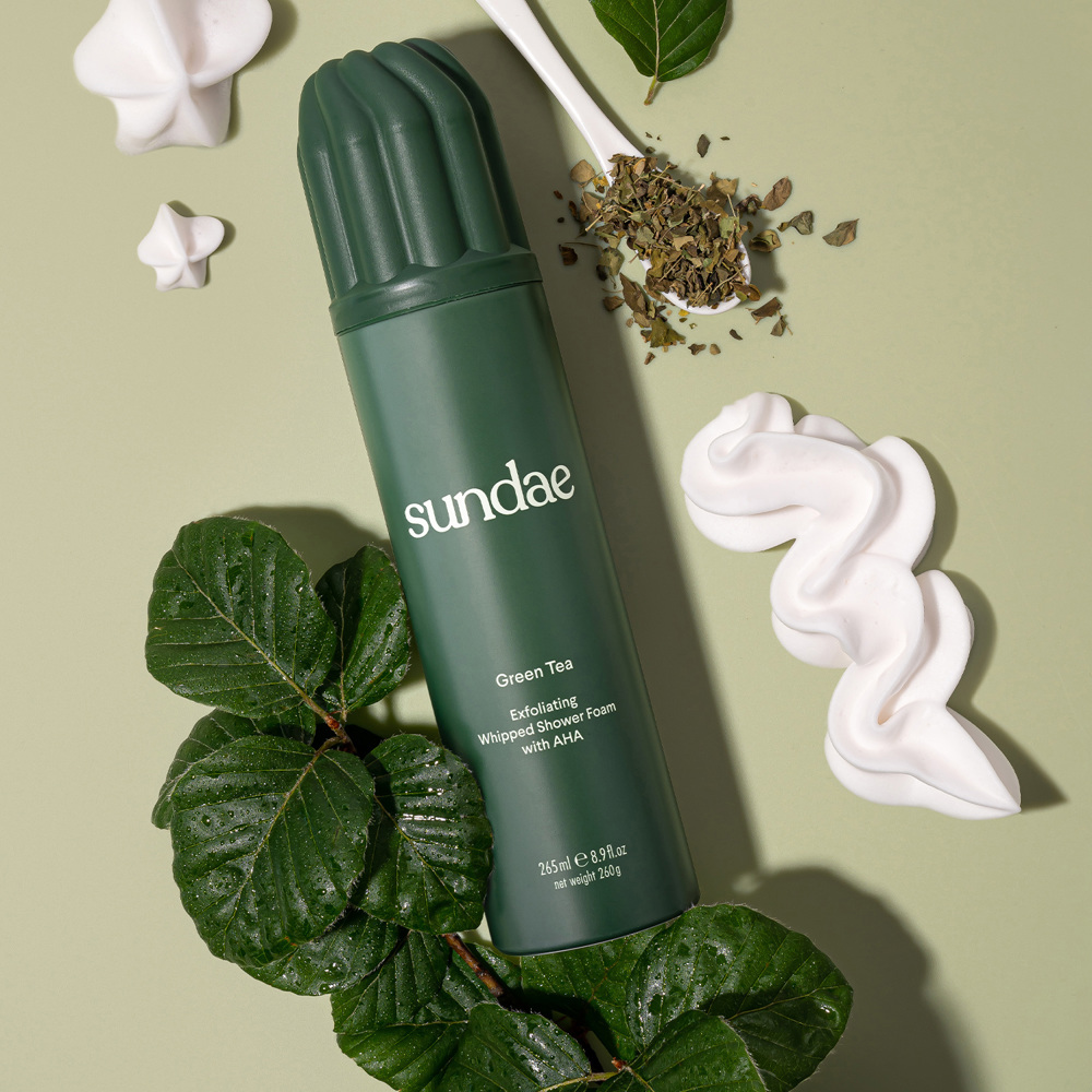 Green Tea AHA Whipped Shower Foam, 265ml