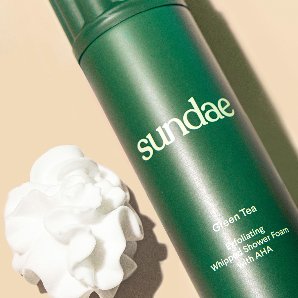 Green Tea AHA Whipped Shower Foam, 265ml