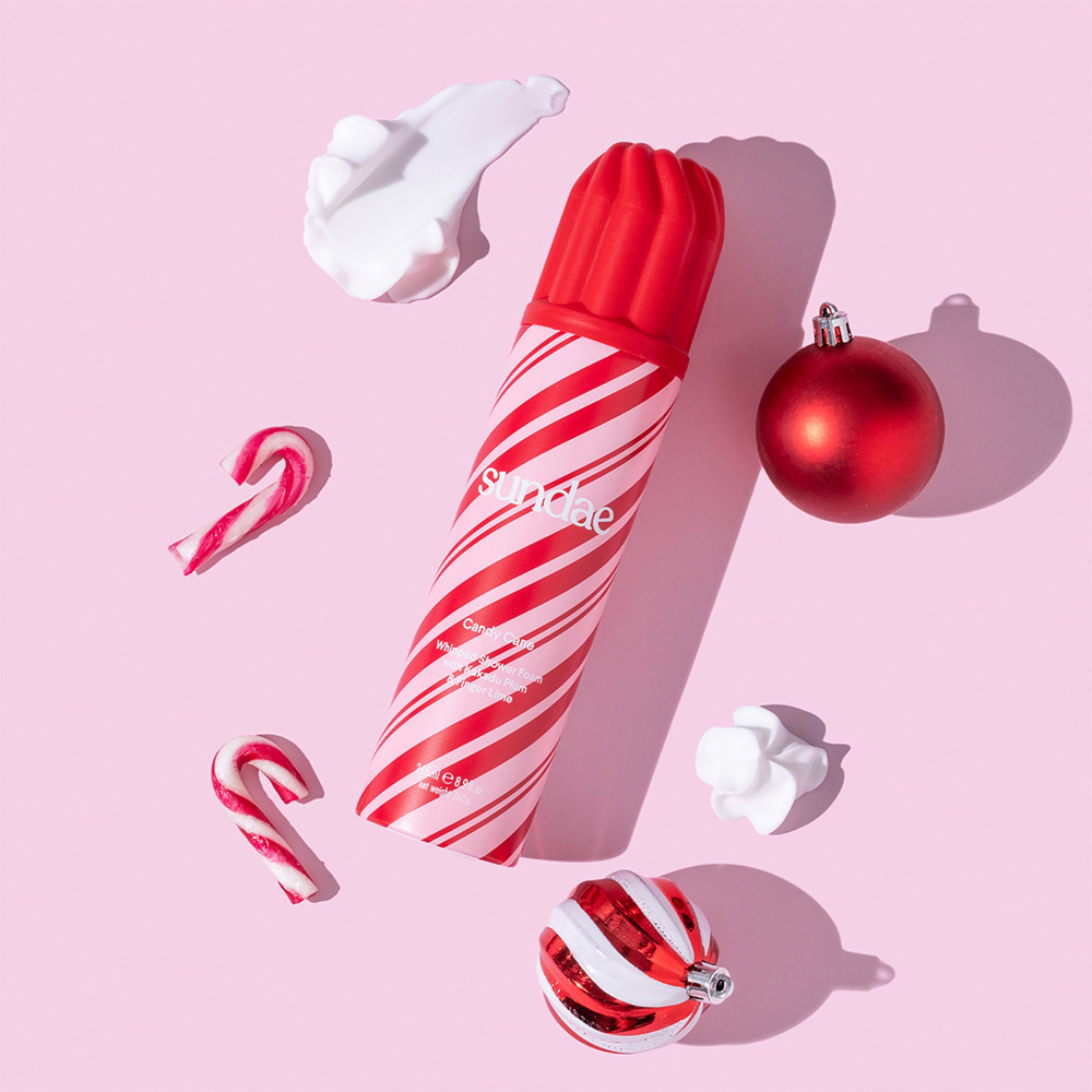 Candy Cane Whipped Shower Foam, 265ml