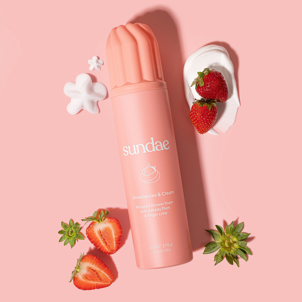 Strawberries & Cream Whipped Shower Foam, 265ml