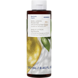 Basil Lemon Shower Gel, 250ml