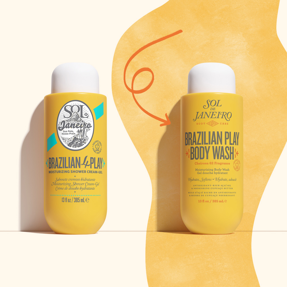 Brazilian 4 Play Moisturizing Shower Cream-Gel, 385ml