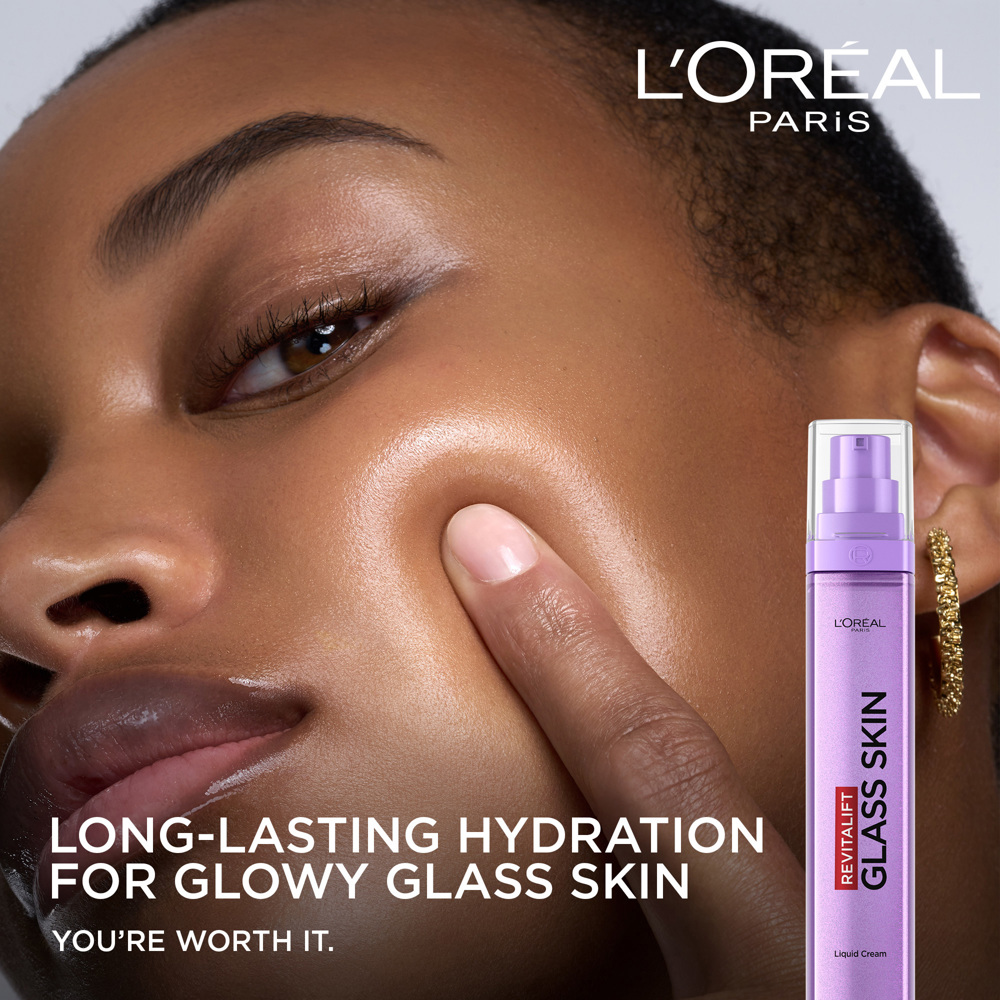 Revitalift Filler Glass Skin Liquid Cream for Normal Skin, 50ml